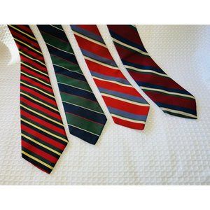 Vintage Jos. A. Bank Neck Ties Lot of (4) Executive Collection Striped